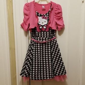 Hello Kitty Pink & Black Dress sz 6